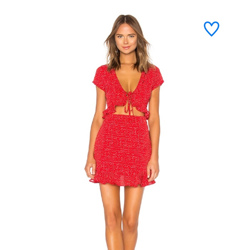 Super down polka dotted dress